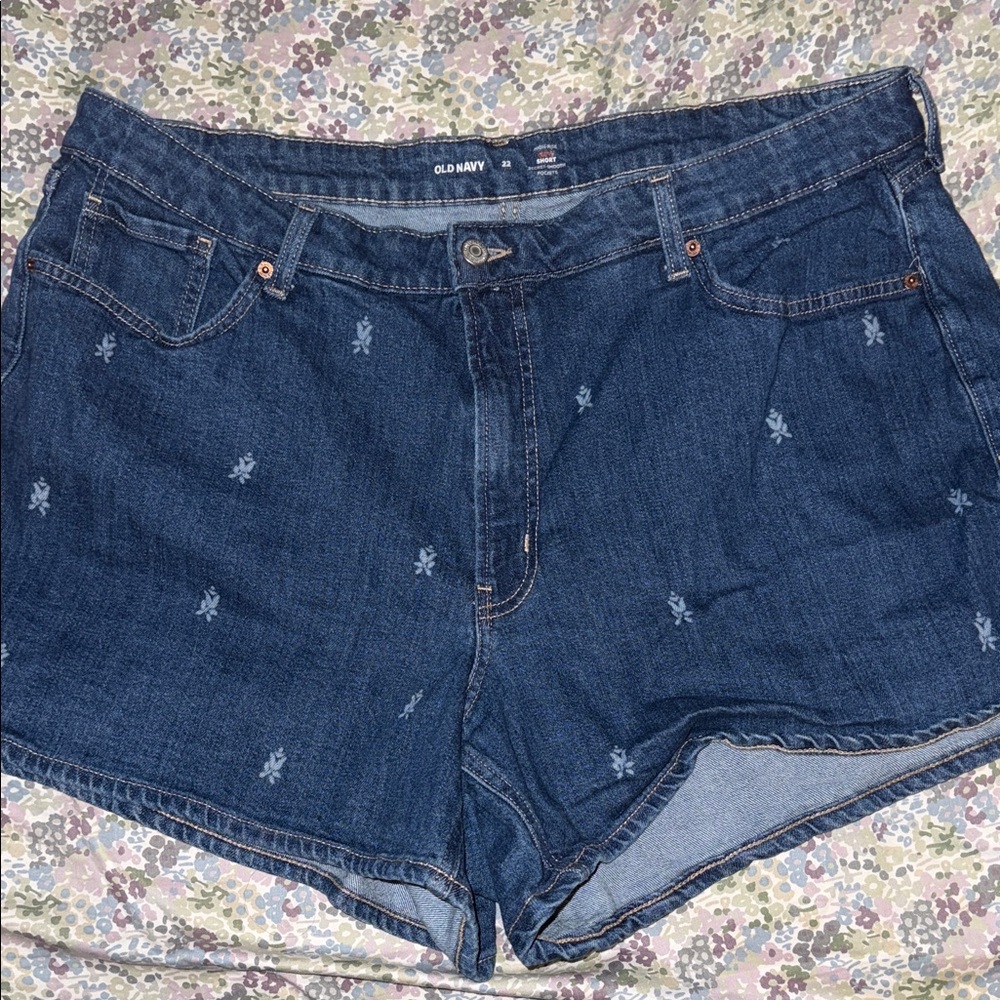 Old Navy Women's Dark Blue Jean Shorts